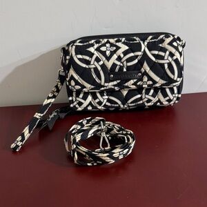 Vera Bradley Concerto Black and White Crossbody Bag